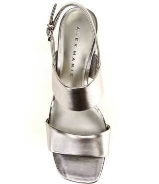 Barb Leather Double Banded Block Heel Sandals | Dillard's