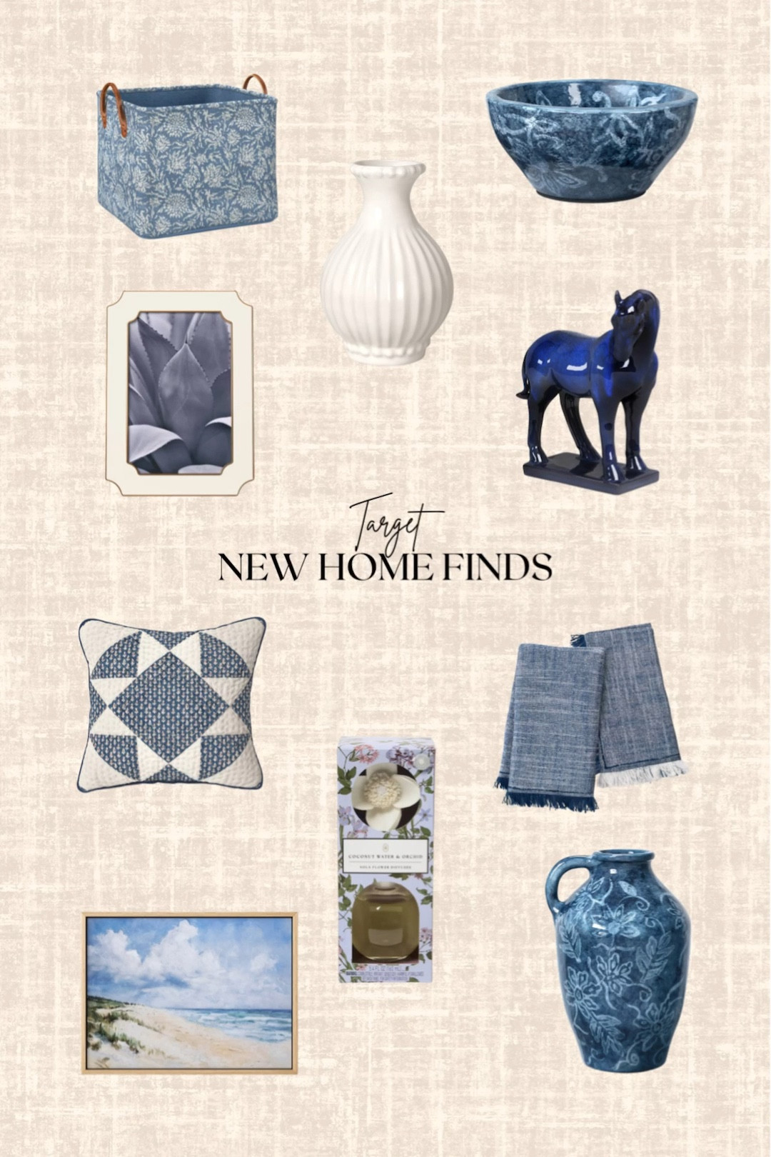 Target New Home Finds! 

Pillow, art work, vase, frame, napkins, diffuser, bowl 

#LTKHome #LTKSaleAlert #LTKSeasonal