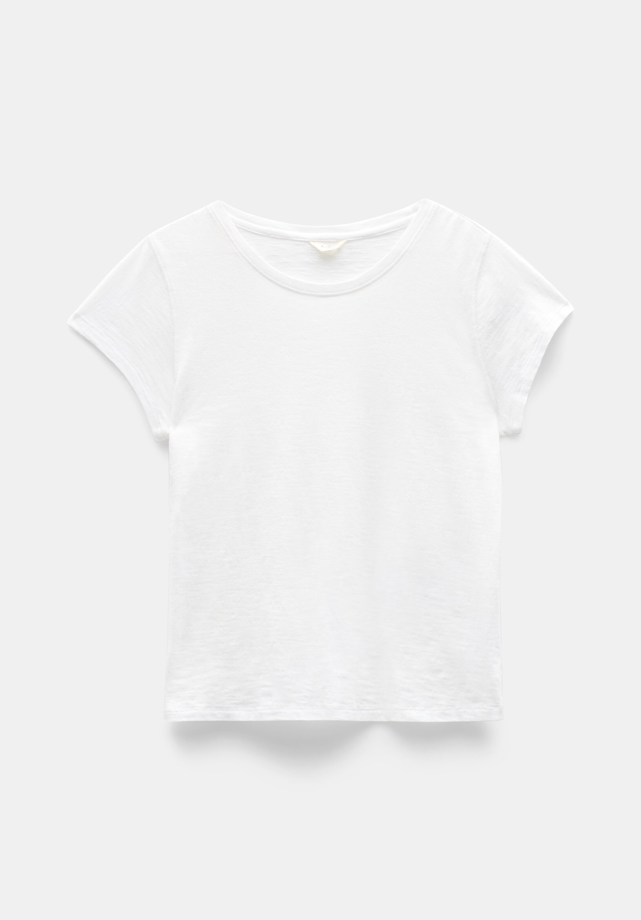 Ava Fitted Cotton Slub T-Shirt | Hush UK