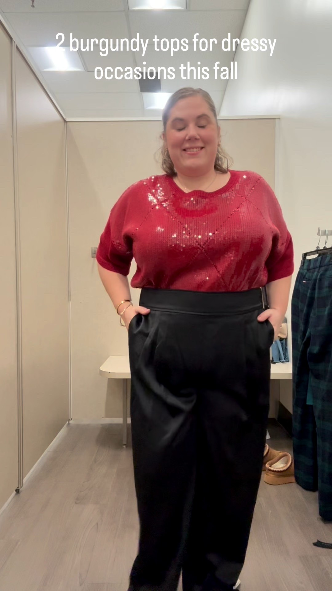 I found these tops @macys and they are so good. They are way to dress up or down and so comfortable for a dressier look. I also love how comfortable these pants are. They look chic and are flattering .

#LTKSeasonal #LTKPlusSize #LTKPetite