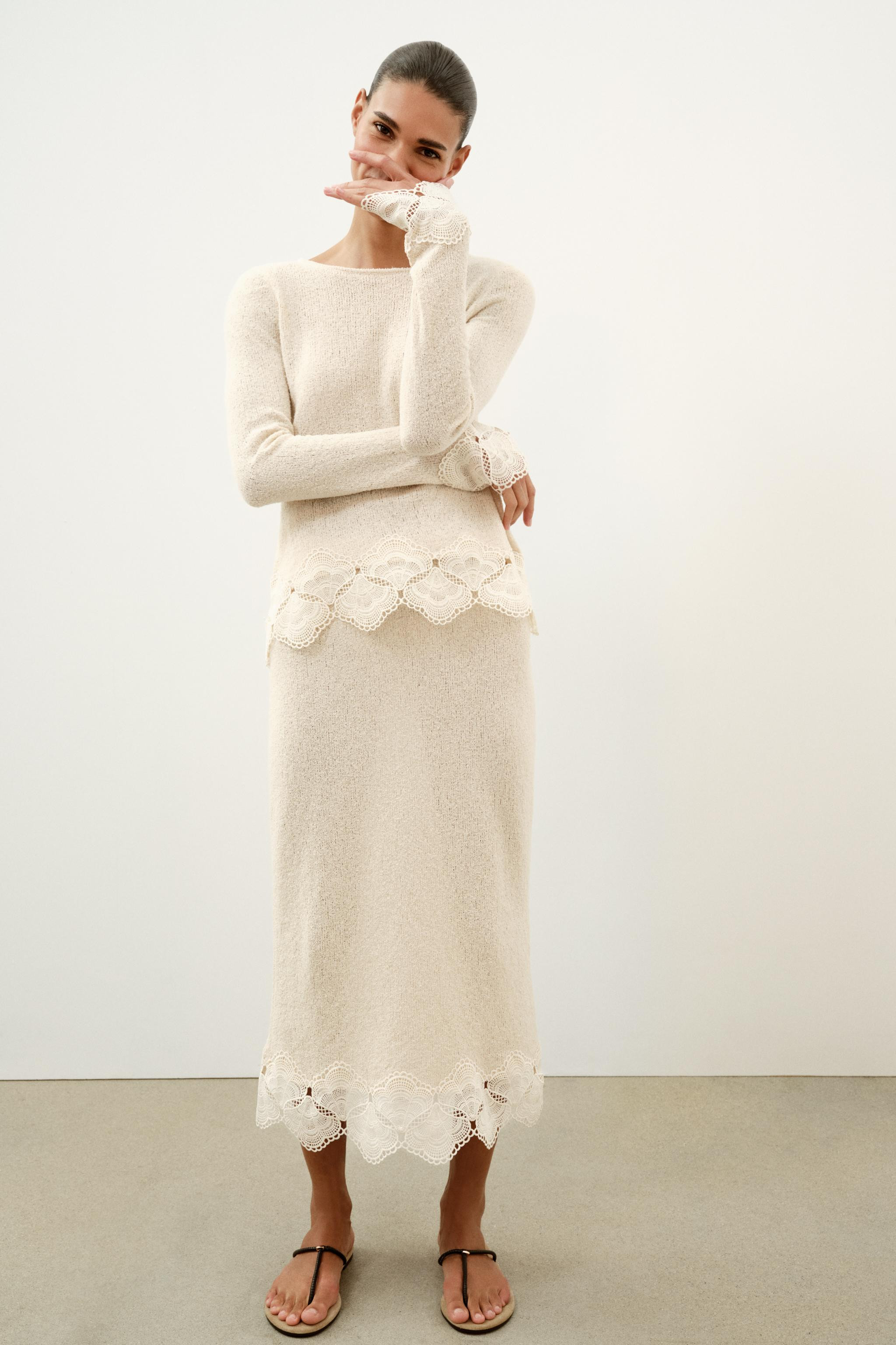 RUSTIC CROCHET SKIRT | Zara US