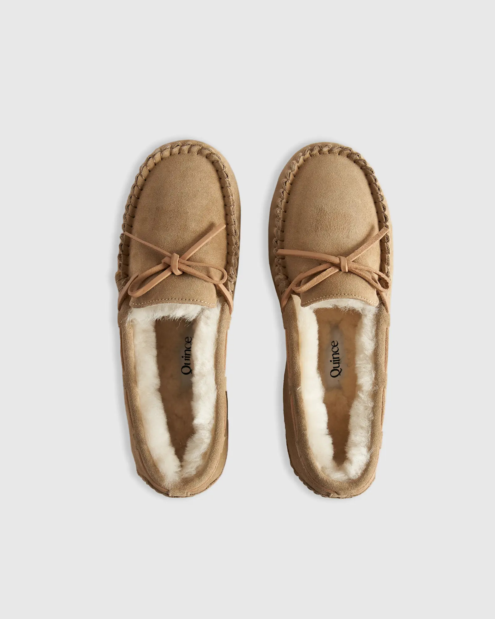Australian Shearling Moccasin Slipper in Tan | Quince