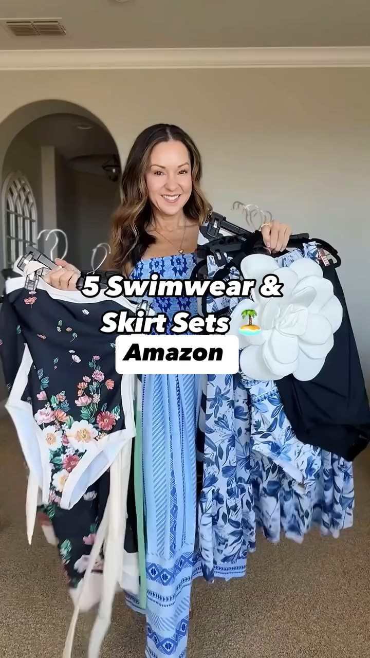 Resort wear &  Vacation Looks! ✨

For reference: I’m 5’1”, 109lbs
All size small
*I had to switch out the skirt on the first set with the wrap sarong, because the skirt was too big on me. 

Resort wear, beach vacation, summer outfit, one piece swimwear, ageless style, over 50 fashion, cruise wear   EverydayHolly

#resortwear #resortwear2025 #swimwear2025 #amazonfashion #summeroutfits #Vacationoutfits #cruiseoutfits #tropicalvacationfashion  #swimwearsets

#LTKTravel #LTKPetite #LTKStyleTip