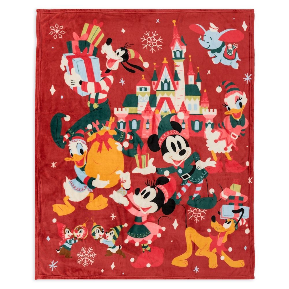 Mickey Mouse and Friends Holiday Throw | Disney Store