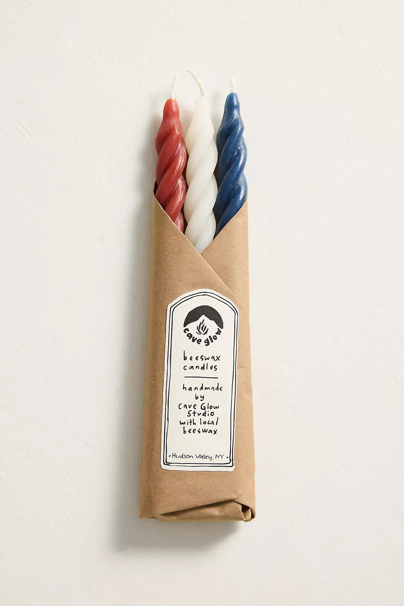 Twisty Tapers, Set of 3 Red, White + Blue | Anthropologie (US)
