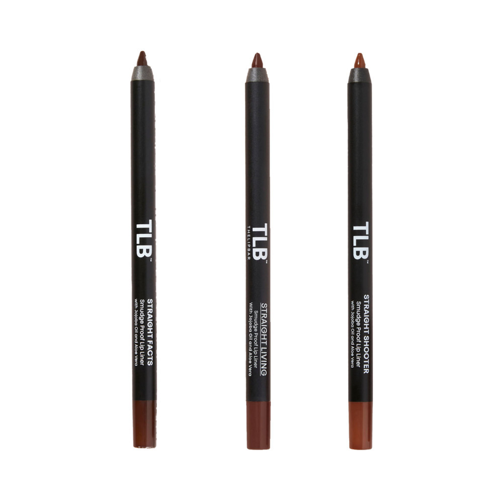 The Lip Bar Straight Line Creamy Lip Liner Trio Set - Straight Facts, Straight Livin, Straight Shooter | Ulta