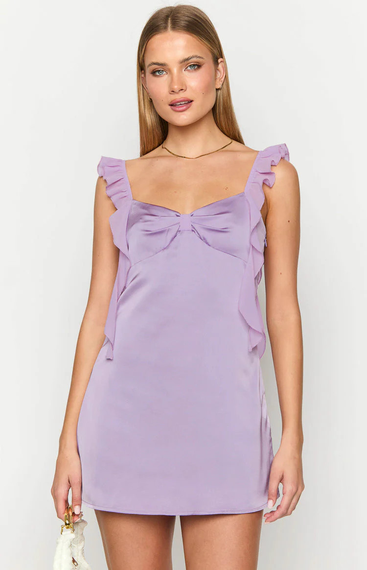 Joyce Lilac Mini Dress | Beginning Boutique (US)