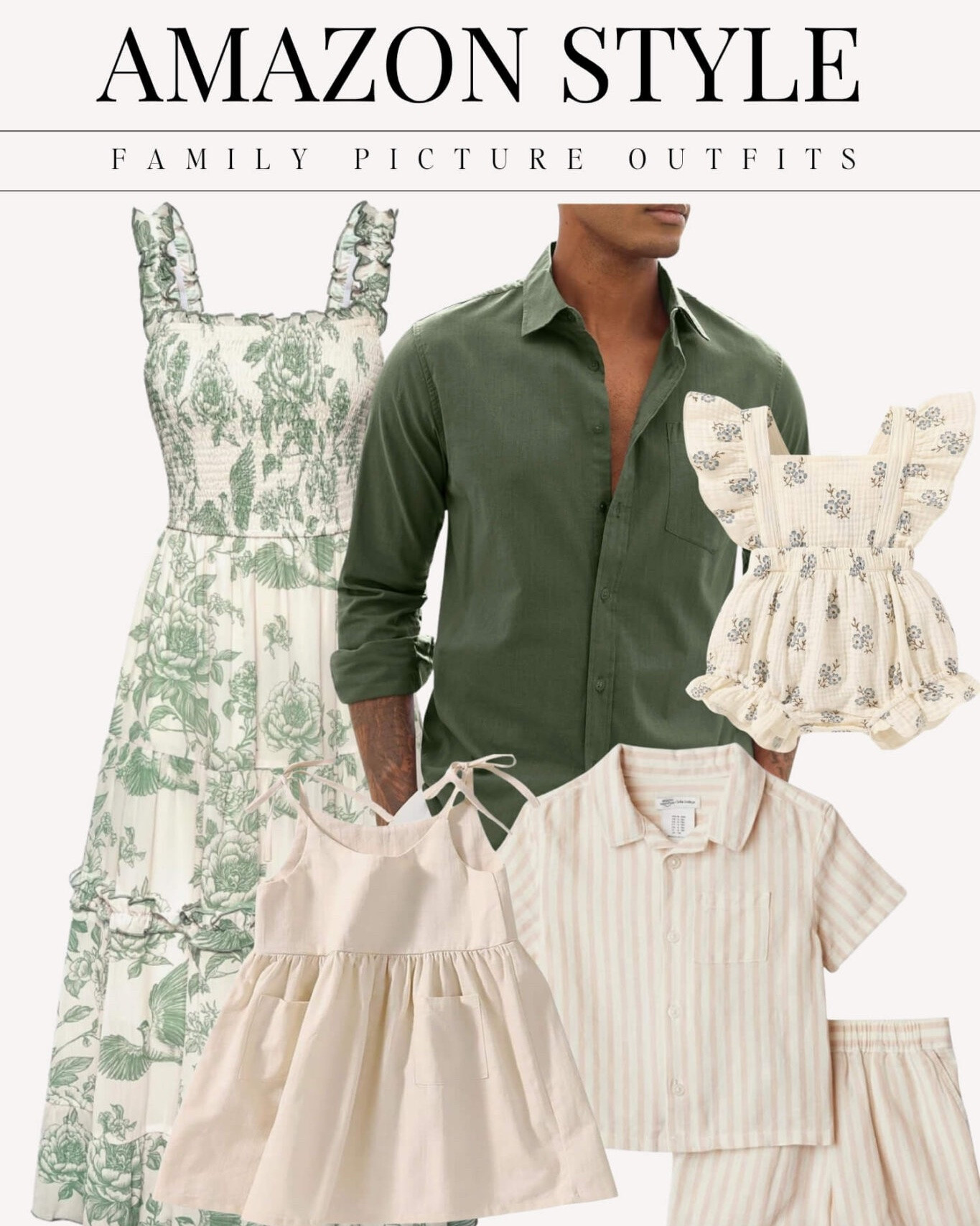 What to wear for family photos when you are taking photos this fall on the beach or in a warm location. Family picture outfits amazon. Amazon style. Amazon fashion.

#LTKMens #LTKKids #LTKBaby