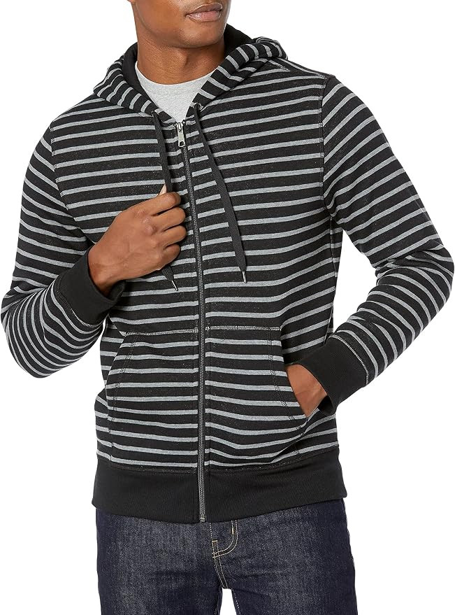 Amazon Essentials Men's Full-Zip Fleece Hoodie Sweatshirt (Available in Big & Tall) | Amazon (US)