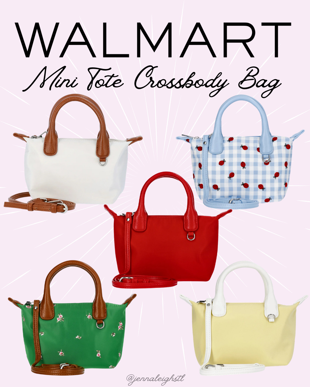 No Boundaries mini tote crossbody from Walmart is the perfect grab and go bag. So many fun colors and prints to choose from. 👜✨ 

 #LTKSeasonal #LTKMidsize #LTKTravel