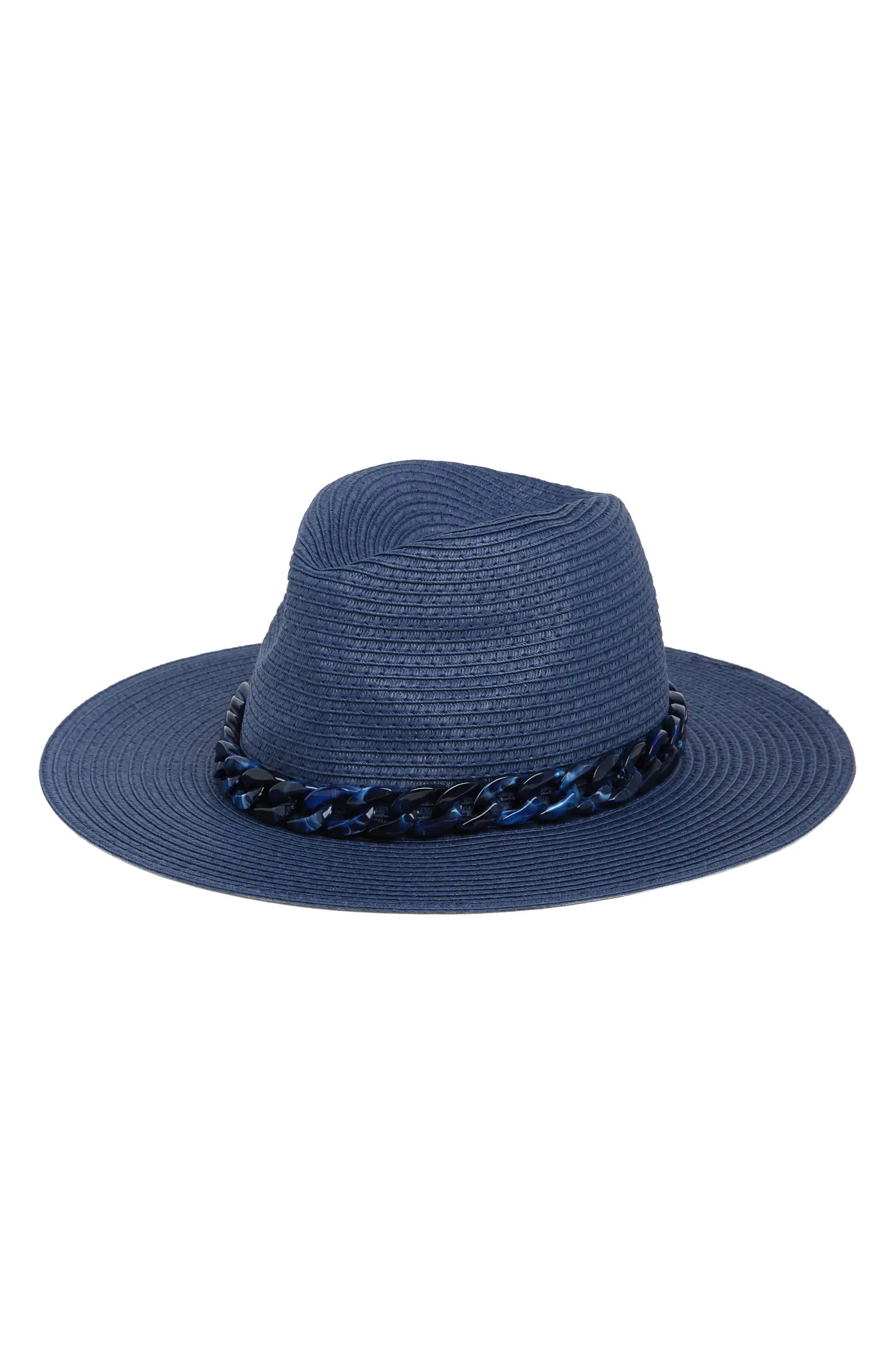Resin Chain Straw Panama Hat | Nordstrom Rack