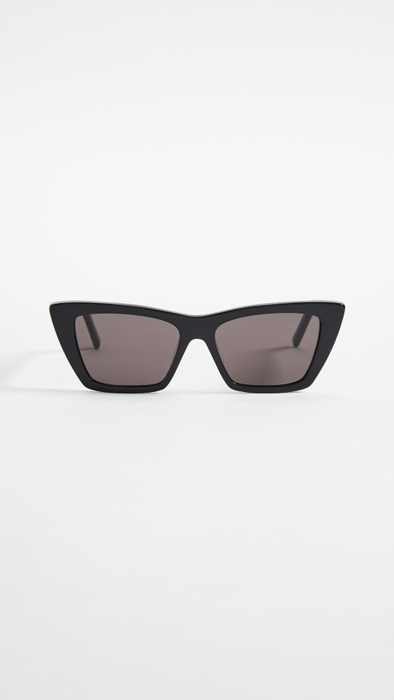Saint Laurent Narrow Cat Eye Sunglasses | Shopbop | Shopbop