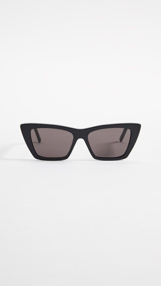 Saint Laurent Narrow Cat Eye Sunglasses | Shopbop | Shopbop