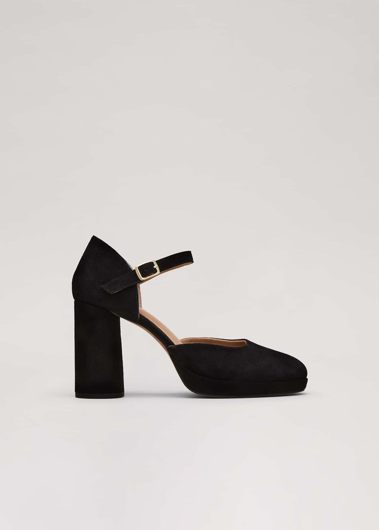 Black Suede Closed Toe Platform | Phase Eight UK | | Phase Eight (UK)
