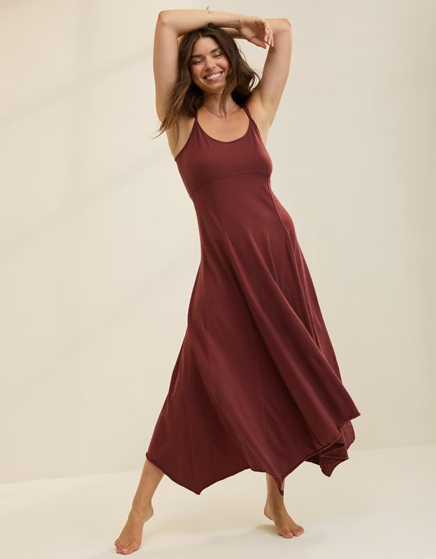 Aerie Godet Maxi Dress | American Eagle Outfitters (US & CA)