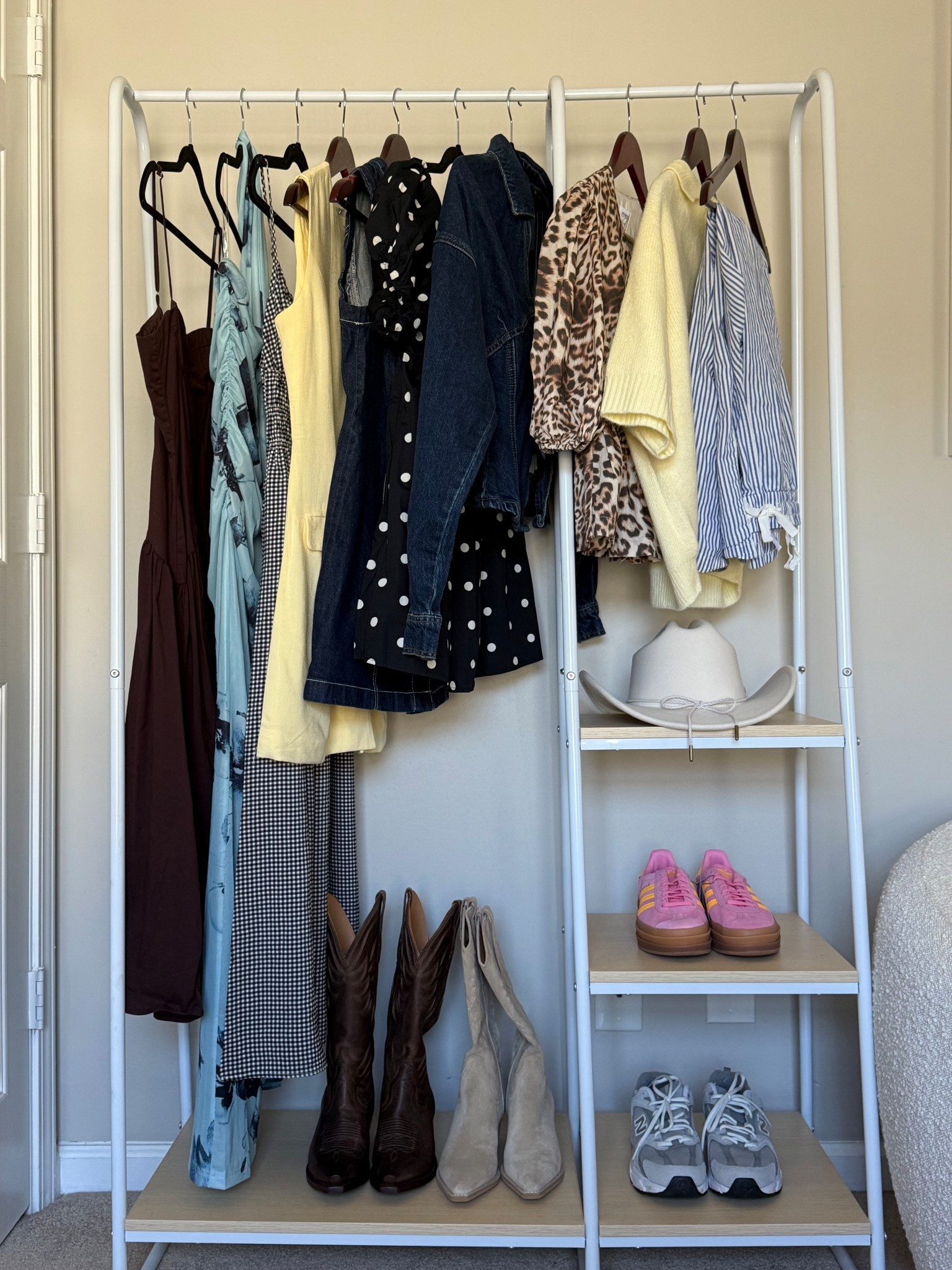 Spring clothing rack 
Spring trends 
Spring fashion 

Linked what i could! Clothing rack is sold out 

#LTKStyleTip #LTKSpringSale #LTKSeasonal