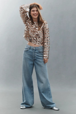 AGOLDE Low-Slung Baggy Jeans | Anthropologie (US)