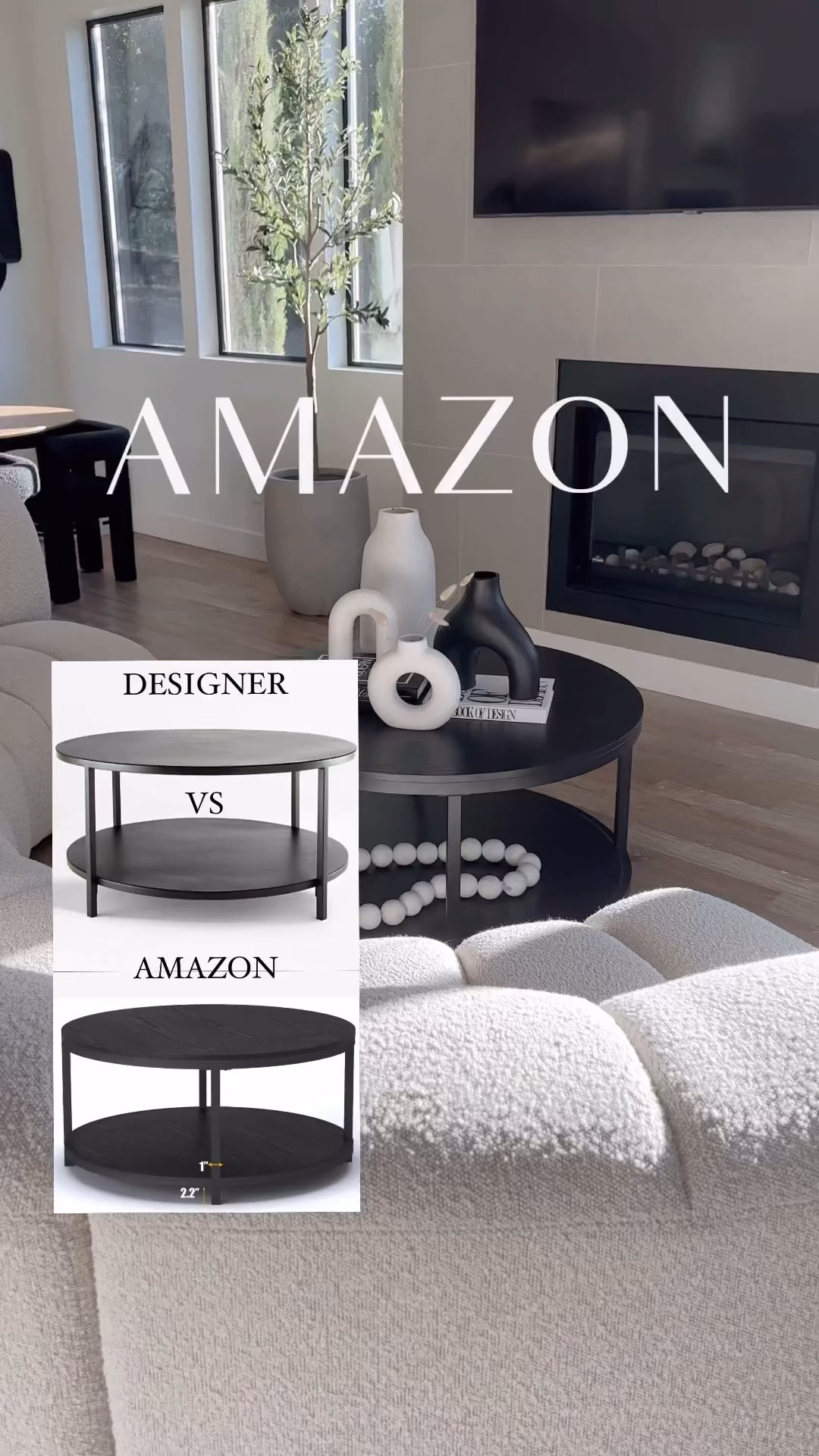 I am loving this super affordable, round coffee table I found on Amazon. Would you save or splurge? It’s got a nice organic modern design, and the top is waterproof AND wear resistant, which makes it a great option if you have kids! Quick and easy to assemble and is a nice large size of 36 in🙌🏼

#LTKstyletip #LTKhome