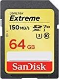 SanDisk 64GB Extreme SDXC UHS-I Memory Card - 150MB/s, C10, U3, V30, 4K UHD, SD Card - SDSDXV6-06... | Amazon (US)