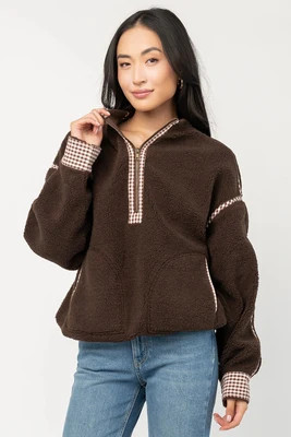 Tylee Fleece Jacket | Chocolate | Baltic Born