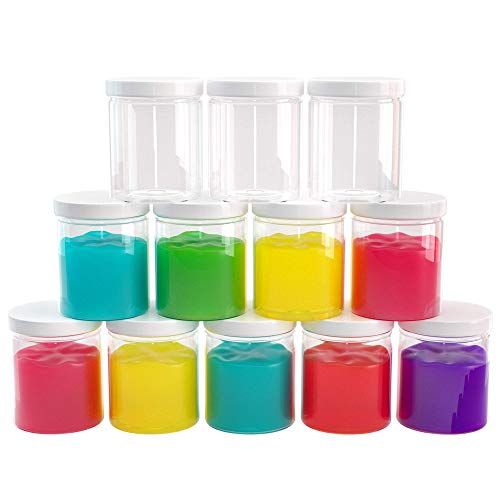 6 oz Plastic Jars with Lids (12 pack) - Clear Empty Containers for Body Lotions, Creams, Butters ... | Amazon (US)
