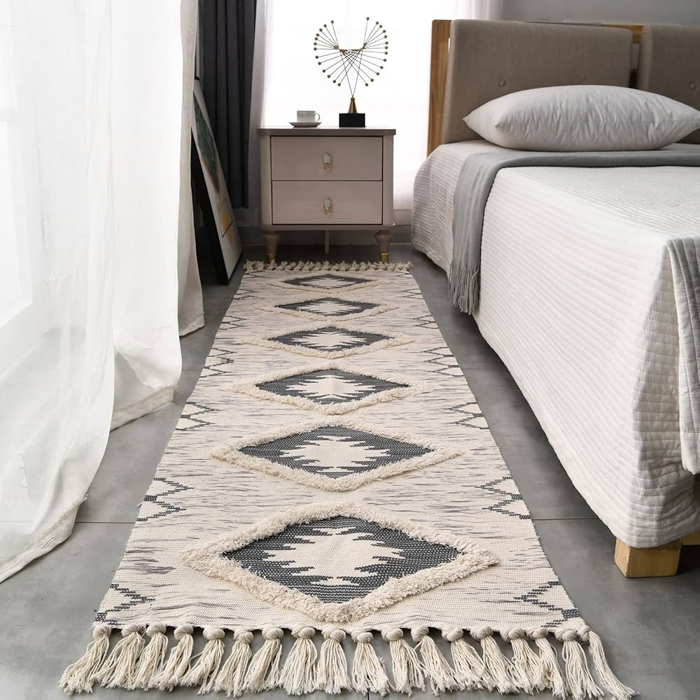 Boho Runner Rug 2'x6', Hallway Runner Rug Washable Rug Farmhouse Rug Floor Carpet Runner Kitchen ... | Amazon (US)