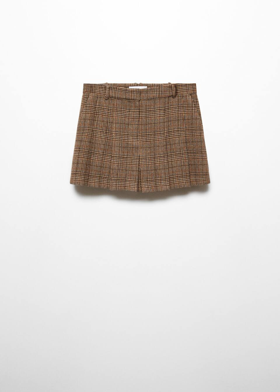 Houndstooth pleated skirt -  Women | Mango USA | MANGO (US)