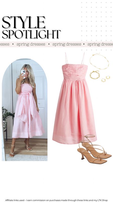 Pink spring dress under $100!