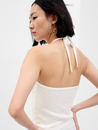 Essential Rib Halter Tank Top | Gap (US)