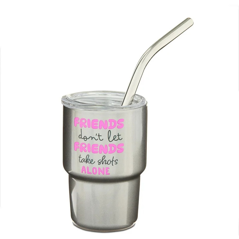 Stainless Steel Mini Tumbler, Friends Don't Let Friends Take Shots Alone, 3 fl oz, Valentine's Da... | Walmart (US)