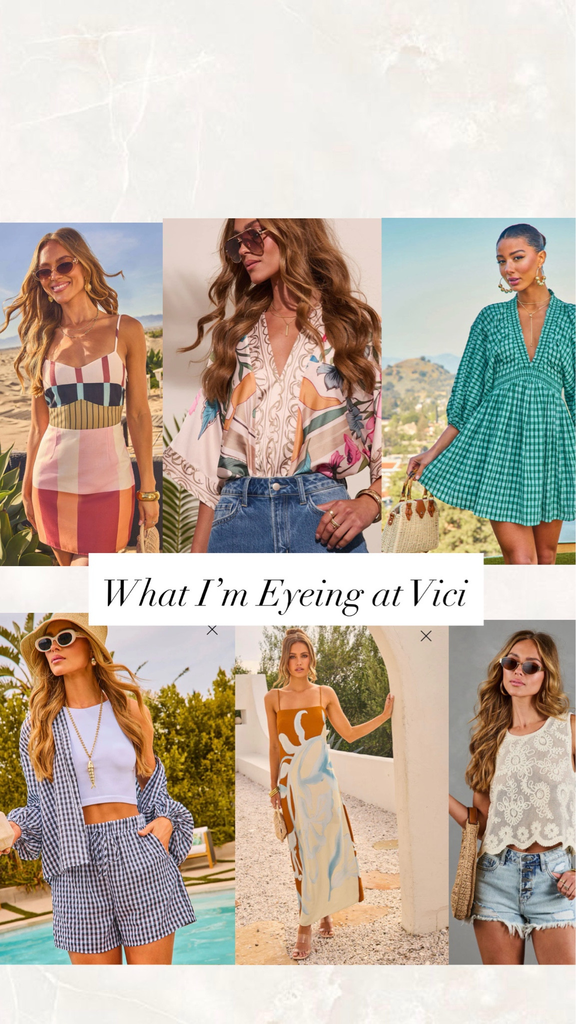 What I am eyeing @VICI

#summerstyle #summerdresses #summertops 

 #LTKgrwm #LTKSeasonal #LTKOver40