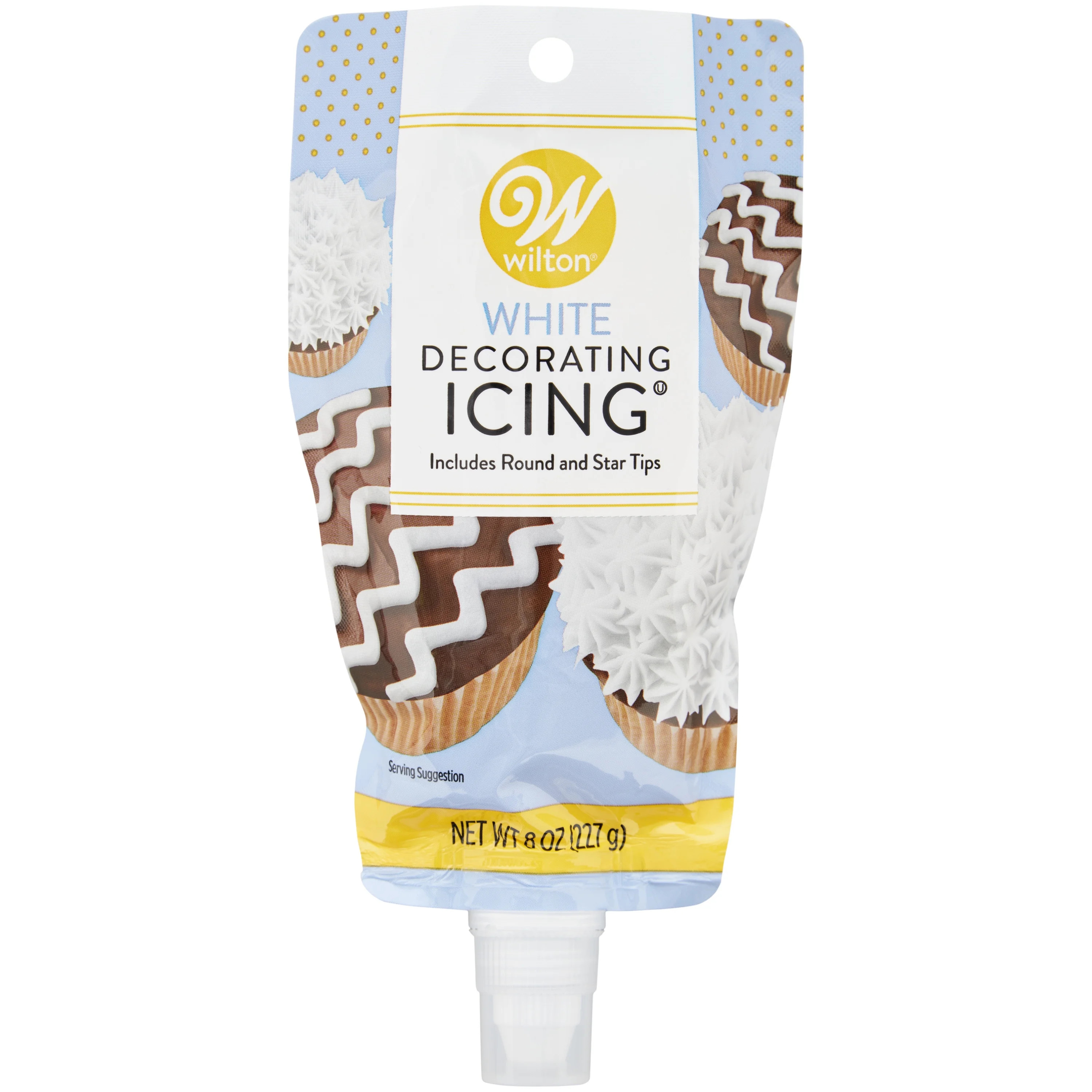 Wilton White Icing Pouch with Tips, 8 oz. | Walmart (US)