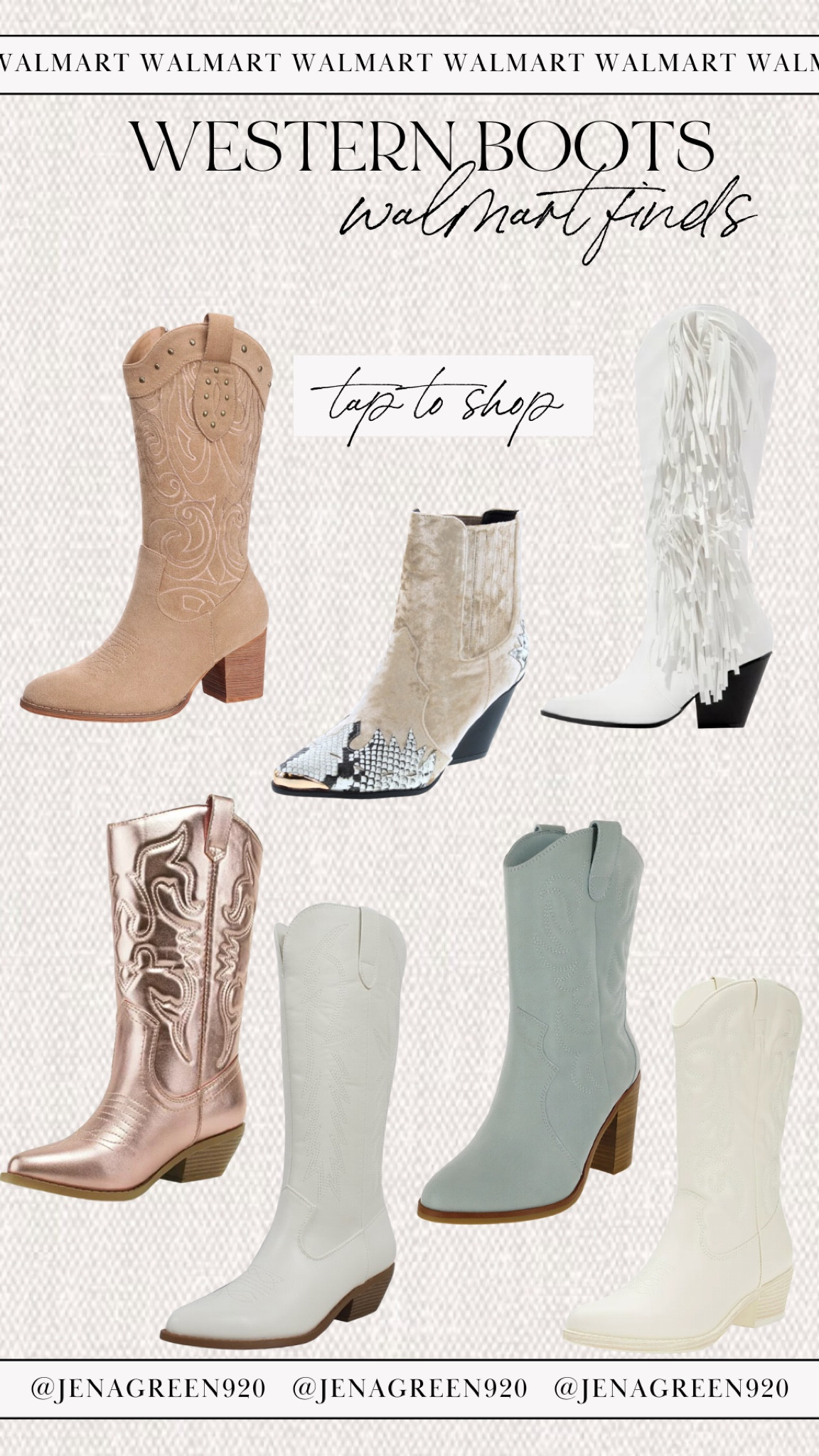 Walmart cowboy sale boots women