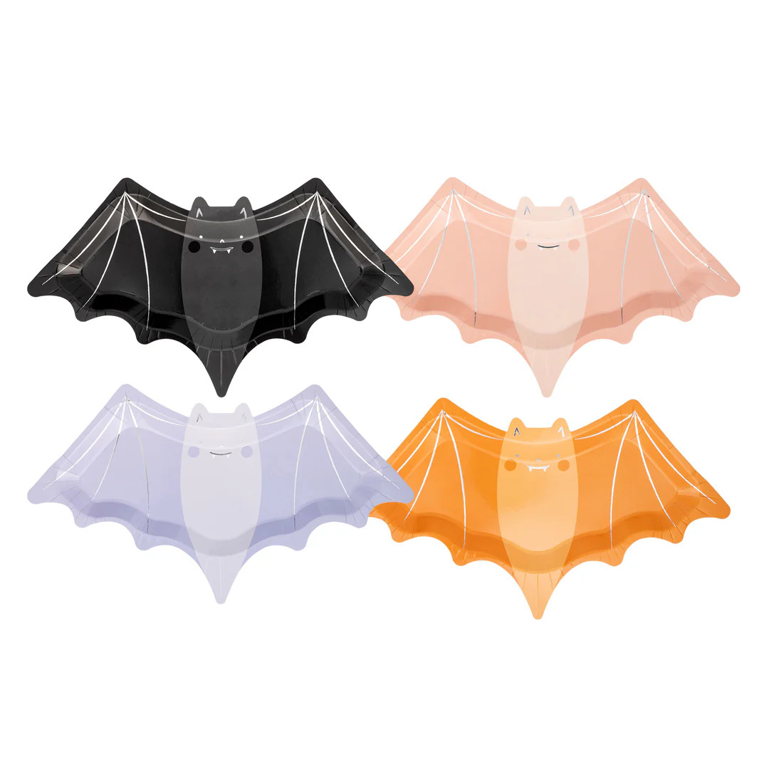 Bat Shaped Paper Plate Set | My Mind's Eye