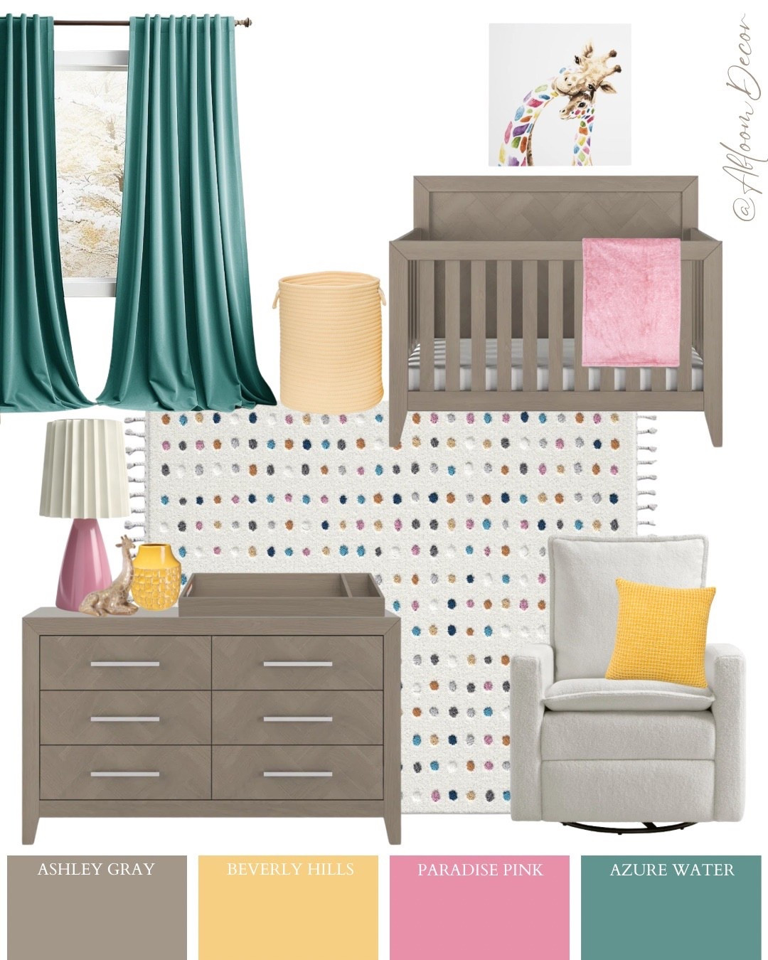 Putting together a nursery doesn’t have to mean picking a theme and sticking to it. Sometimes just choosing colors that make you smile and mixing in practical pieces you love is more than enough to create a space that feels special for your baby .

#LTKHome #LTKBump #LTKBaby