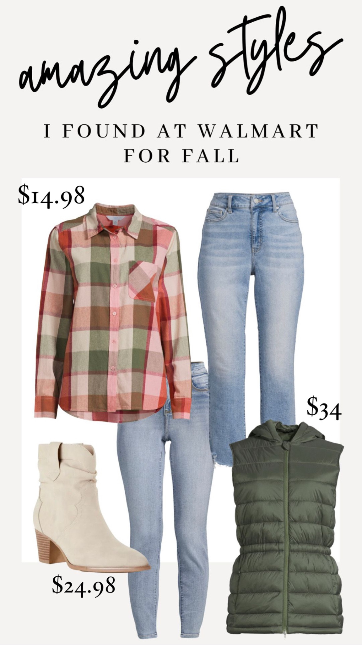 So in love with this soft flannel top from @walmartfashion, under $15!! It looks adorable paired with the slouchy western boots. #walmartpartner 
@walmart #walmartfashion 

#LTKshoecrush #LTKstyletip #LTKSeasonal