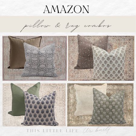 Amazon pillow and rug combos!

Amazon, Amazon home, home decor, seasonal decor, home favorites, Amazon favorites, home inspo, home improvement

#LTKSeasonal #LTKstyletip #LTKhome
