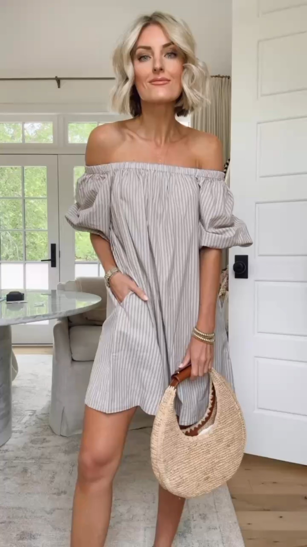 The perfect summer dress! 😍 wearing an XS.

Loverly Grey, off the shoulder dress, striped dress, neutral dress, vacation outfit ideas, vacation dress, summer dress, summer outfit ideas, summer fashion, Old Navy 

#LTKFindsUnder50 #LTKSeasonal #LTKStyleTip