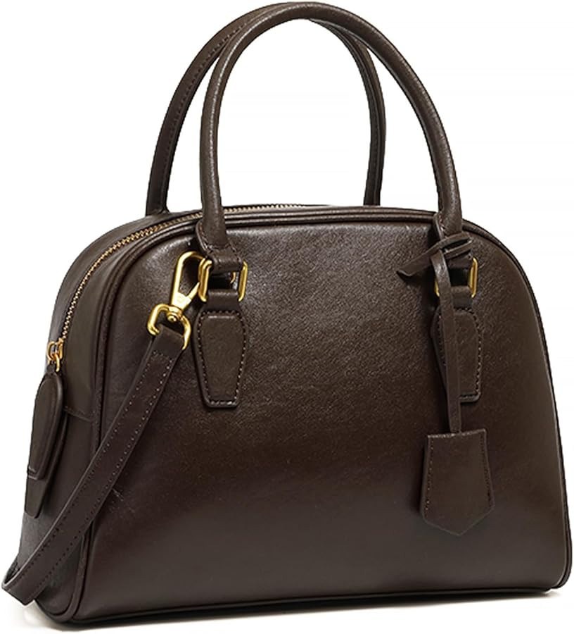 Top Handle Purses Crossbody Bag for Women, Genuine Leather Shoulder Satchel Bag with a strap, Lux... | Amazon (US)
