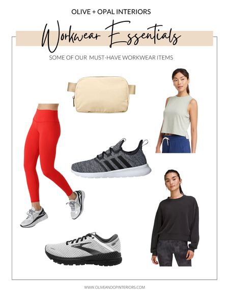 Athleisure is typically all you will see us in for staging - check out some of our favorites!
.
.
.
Amazon Belt Bag
Alo Leggings 
Target Crop Top 
Adidas Cloud Form Shoes
Brooks Adrenaline Shoes
Lululemon Crop Sweatshirt 
