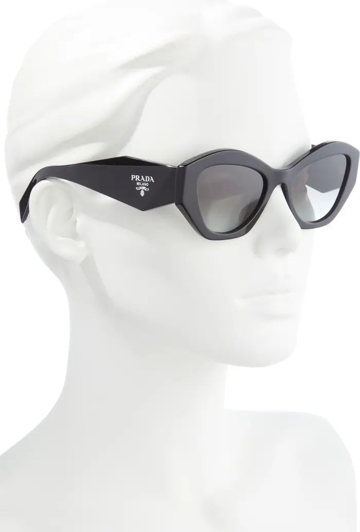 Prada 53mm Gradient Irregular Sunglasses | Nordstrom | Nordstrom