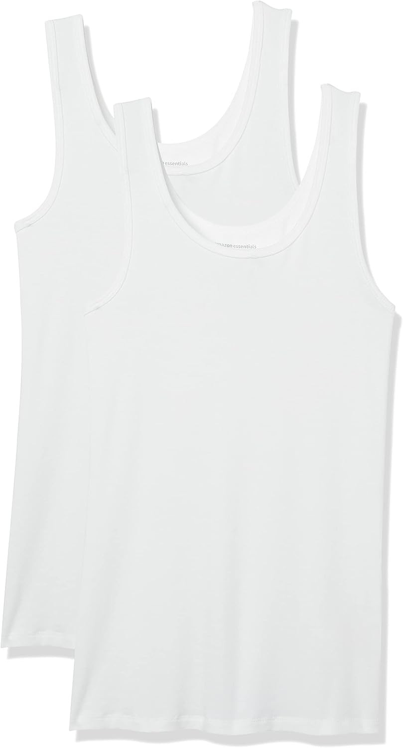 Amazon Essentials Women's Slim-Fit Tank, Pack of 2 | Amazon (US)