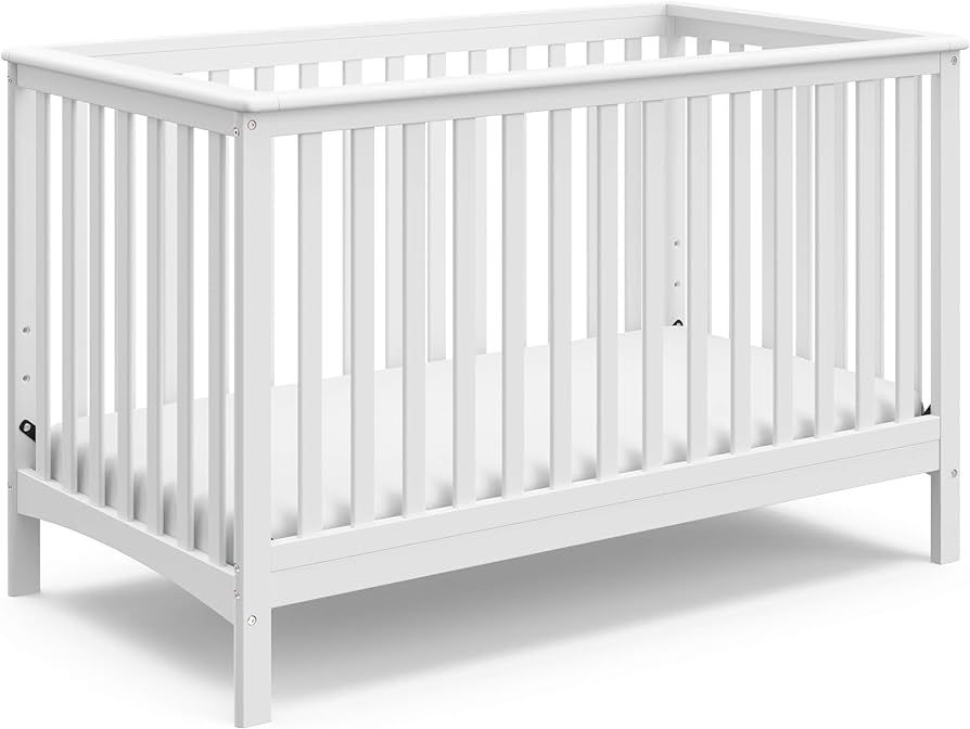Storkcraft Hillcrest 4-in-1 Convertible Crib (White) - Converts to Daybed, Toddler Bed, and Full-... | Amazon (US)