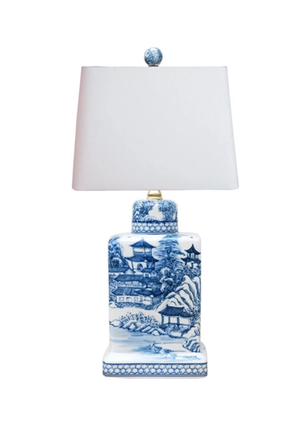 Blue and White Porcelain Pagoda Table Lamp Chinoiserie Chic - Etsy | Etsy (US)