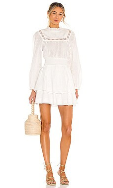 Cleobella Berit Mini Dress in Ivory from Revolve.com | Revolve Clothing (Global)