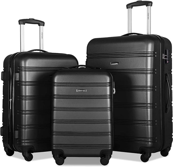 Merax Travelhouse Luggage Set 3 Piece Expandable Lightweight Spinner Suitcase | Amazon (US)