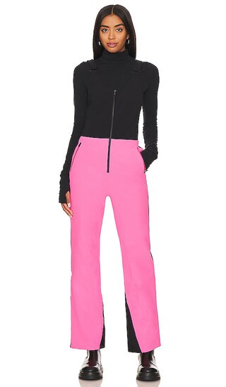 Top To Bottom Bib Pant in Safety Pink | Revolve Clothing (Global)