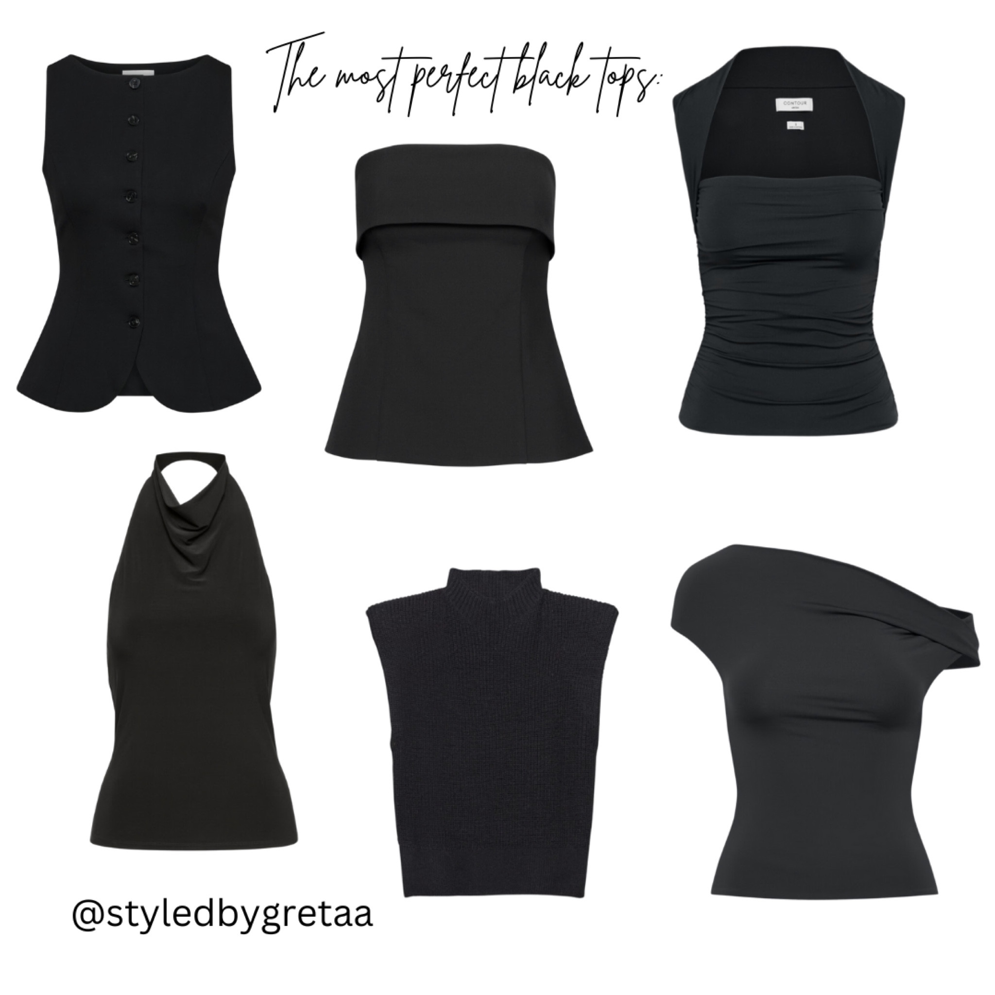The most perfect black tops: 🖤✨ great for going out or work!! 

#LTKStyleTip #LTKWorkwear #LTKNYFW