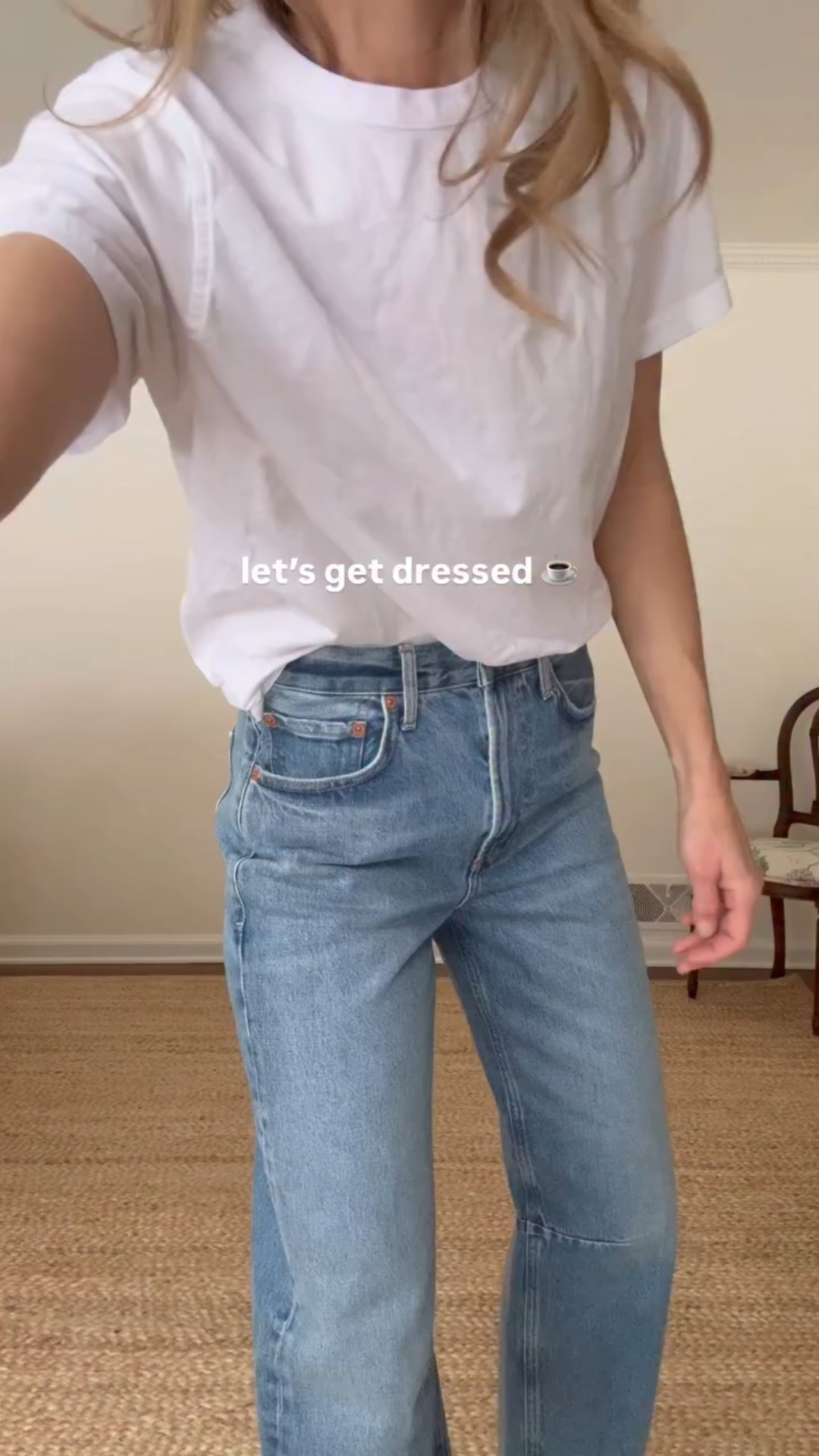 Wednesday ootd ☕ Weather called for comfy and cozy layers. A sweater so good I now own it in a couple colors and this cable knit version might be my favorite one yet 🤍 

Use MEG15 for some $ off my jeans! 

Here are my sizing notes: Sweater: S (my true size); Barrel JHappy Wednesday friends! Here are my sizing notes: Sweater: S (my true size); Barrel Jeans: 24 (down 1); Jacket S (my true size) I can't believe this jacket is still 50% off! It's such a good wardrobe staple for Spring and Fall! It's the perfect layer for chilly days when I don't quite need a puffer or down coat.

#ootd #outfitinspo #everdaystyle #momstyle #outfitidea