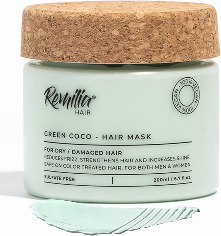 Remilia Hair Mask for Dry Damaged Hair and Growth - Deep Conditioning Hair Mask with Coconut Oil,... | Amazon (US)